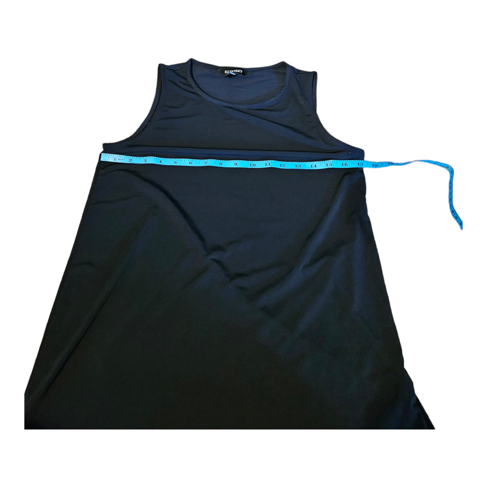 Ellen Tracy Small Black Sleeveless Shirt - Picture 4 of 7